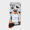 Girls' 2pk Pumpkin Halloween Crew Socks - Cat & Jack™ - 2 of 3