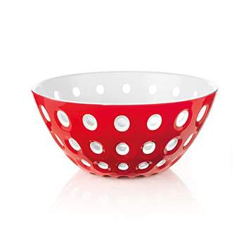 Guzzini Le Murrine Bowl, 20 cm, San, White/Transparent Red, 20x27x9 cm