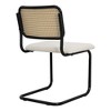 NicBex Dining Chairs Set of 2 Upholstered Chair Mid-Century Modern Chair with Natural Cane Back, Velvet Accent for Kitchen, Bedroom, Green - 4 of 4