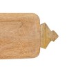 Carved Handle Serving Tray Natural Mango Wood by Foreside Home & Garden - 3 of 4