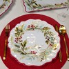 Certified International Set of 4 Christmas Gatherings Melamine Dinner Plates - 2 of 4