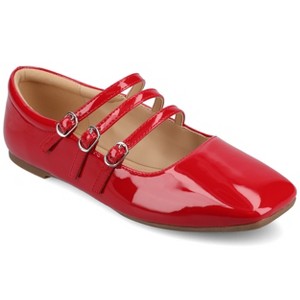 Journee Women's Darlin Medium and Wide Width Dress Flats - 1 of 4