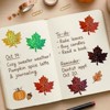 Wrapables Holographic Fall and Thanksgiving Sticker Roll for Sealing Envelopes, Gift Boxes, Journal, Autumn Party Decor (500pcs), Maple Leaf - 3 of 4
