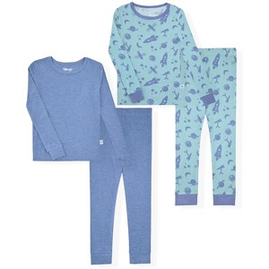 Sleep On It Boys Viscose From Bamboo 2-Piece Snug Fit Pajama Set (2-Pack) - 1 of 4