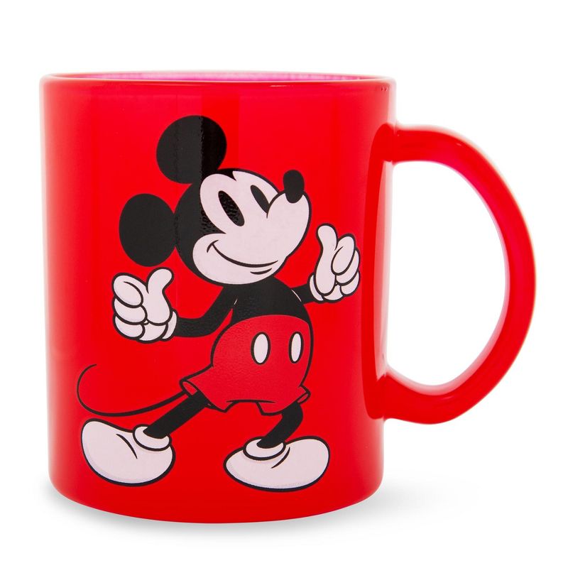 Silver Buffalo Disney Mickey Mouse Thumbs-Up Glass Coffee Mug | Holds 18 Ounces, 2 of 9