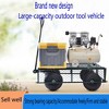 Steel Garden Cart Heavy Duty 550 Lbs Capacity With Removable Mesh Sides Utility Metal Wagon With 180° Rotating Handle Perfect For Garden - 3 of 4