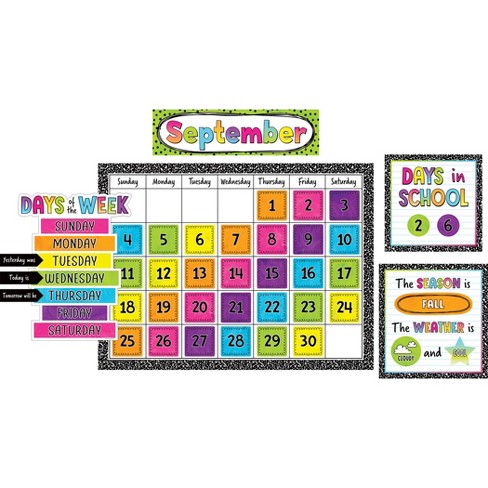 Teacher Created Resources® Brights 4ever Calendar Bulletin Board Set 