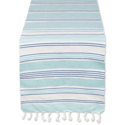 Dii Tidal Stripe Fouta Table Runner