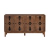 Sapphtopaz 60.5" Modern Decorative Storage Cabinet Sideboard Buffet Cabinet with Storage TV Stand 4 Doors Adjustable Shelves for Office, Living Room - 2 of 4