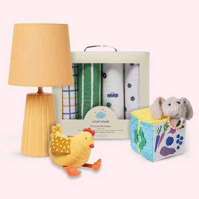 Celestial Interactive Plush Cube With Rainbow Rattle Baby Toy - 2pc - Cloud  Island™ : Target