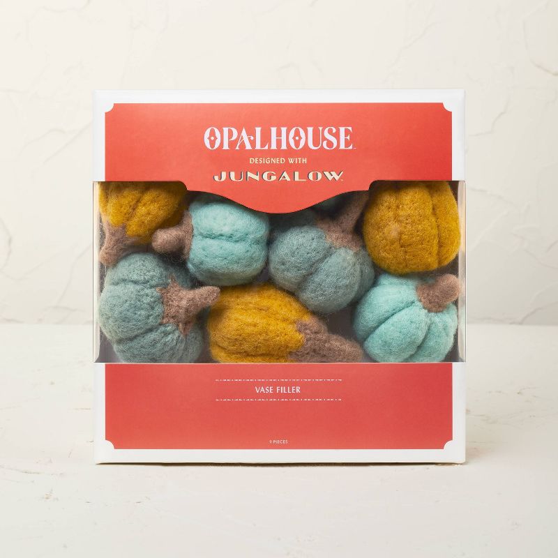 Felted Pumpkin Vase and Bowl Filler Green/Yellow - Opalhouse&#8482; designed with Jungalow&#8482;, 4 of 7