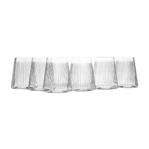 Stölzle Lausitz Soho Power Stemless Red Wine Glasses - 17.2 Oz, Set of 6 Crystal Glasses for Tasting - Lead-Free & Dishwasher Safe - Modern Design - 1 of 4