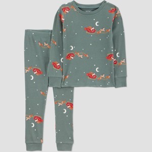 Carter's Just One You® Toddler 2pc Christmas Long Sleeve Cotton Pajama Set - 1 of 4