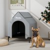 Tangkula 36" Elevated Dog House for Small Breeds Large Pet House w/ Ventilated Windows - 3 of 4