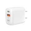 Reiko 20W PD Dual Ports Travel Wall Charger Adapter Fast Charging with 4FT USB-C To 8-PIN Cable - 3 of 4