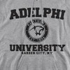 Adelphi University Official Circle Logo Adult Pull-Over Hoodie, Athletic Heather - 2 of 4