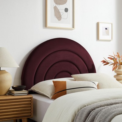 Modway Solana Arched Performance Velvet Twin Headboard by Modway - VERSATILE TWIN SIZE HEADBOARD - Whether used in a kids' room, dorm, or guest bedroo