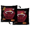 NBA Miami Heat Firm Density Connector Velvet Reverse Pillow - 3 of 3