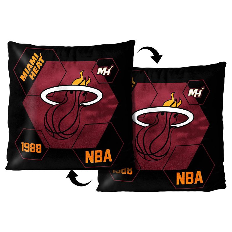 NBA Miami Heat Connector Velvet Reverse Pillow, 3 of 4