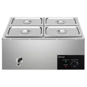 Winado 20 qt. Stainless Steel Buffet Server with 4 Crocks - 1 of 4