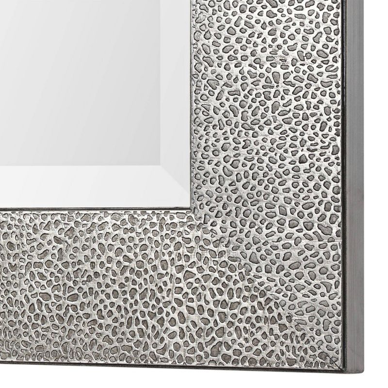 Uttermost Rectangular Vanity Accent Wall Mirror Modern Beveled Silver Gray Frame 24" Wide for Bathroom Bedroom Living Room Home, 2 of 4
