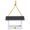 Bird Choice Modern Farmhouse Fly Thru Novelty Bird Feeder 7" Black & White - 2 of 4
