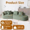 112'' Oversized Modular Sectional Sofa with Chenille Upholstery, 4-Seater Deep & Wide Couch with Curved Design, Free Combination Sofa for Living Room - 2 of 4