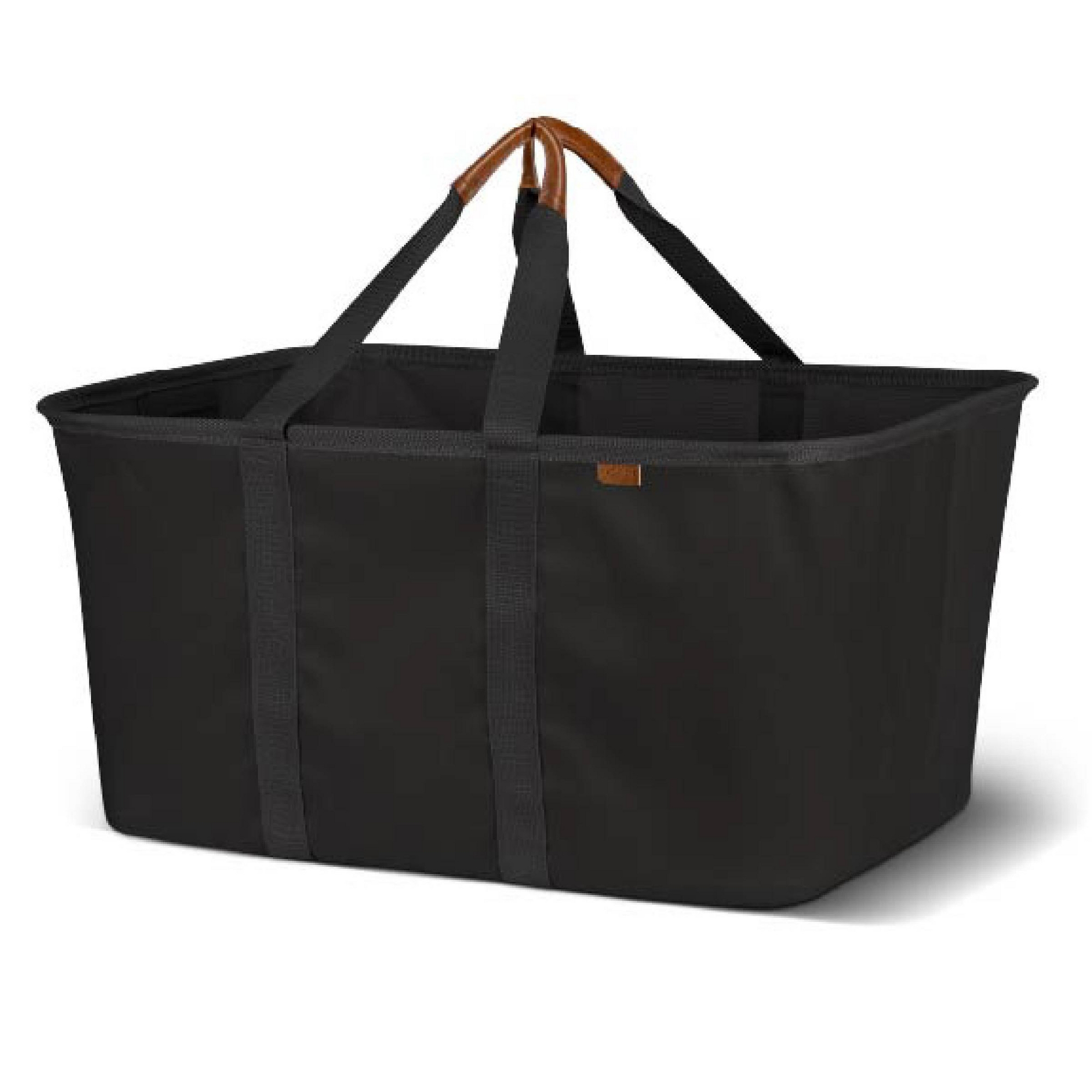 CleverMade Collapsible Laundry Luxe Tote - Black