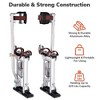 Yescom 16"-24" Drywall Stilts Adjustable Aluminum Painting Tool with Leg Pads Protection for Painter Taping Cleaning Costume Silver YES0539 - 3 of 4