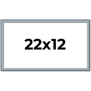 PosterPalooza | Textured Blue Picture Frame - UV Acrylic, Backing Board, Hanging Hardware Included - 1 of 4