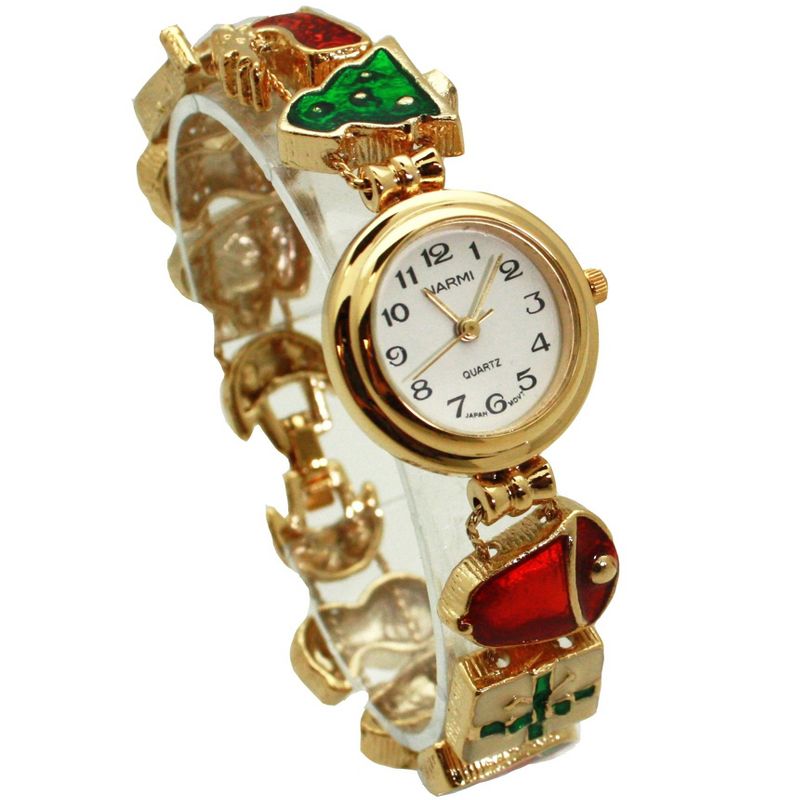Olivia Pratt Delicate Christmas Themed Women Bracelet Watch, 4 of 6