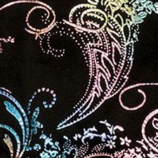 metallic black light