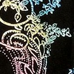 metallic black light