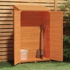 vidaXL Garden Shed Brown Solid fir wood 40.2 x 20.5 x 68.7 in - 3 of 4