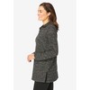 Woman Within Plus Size French Terry Quarter-Zip Sweatshirt - 4 of 4