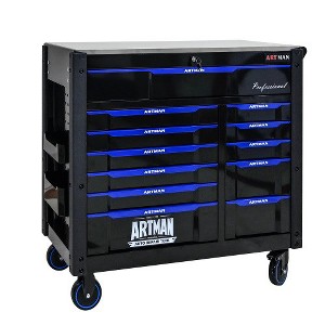 Rolling Tool Chest, Tool Chests & Cabinets With 4 Wheels, 12 Storage Drawers, Iron Top, Multi-Purpose Tool Storage Cart For Workshop Garage Warehouse - 1 of 4