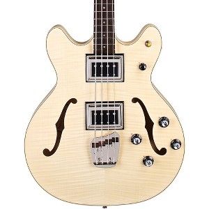 Guild Starfire Bass II Flamed Maple Short-Scale Semi-Hollow Electric Bass Guitar Natural - 1 of 4