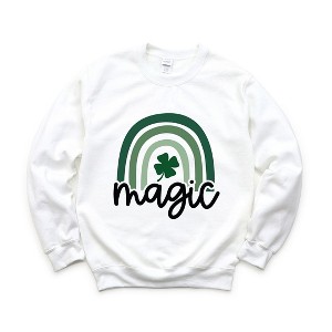 Simply Sage Market Women's Graphic Sweatshirt Magic Rainbow - 1 of 4