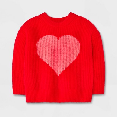Baby Heart Sweater - Cat & Jack™ Red 0-3M