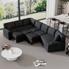 NicBex Modular 126" L Shape Sectional Sofa Pull Out Sleeper Couch Set with Cup Holders for Living Room - 4 of 4