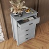 Bella Depot Country Style Wooden Dresser with 5 Drawer - 4 of 4