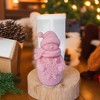 JDICTION Silicone Snowman & Flower Christmas Tree Candle Mold - Fits Aromatic Wax/Epoxy Resin Casting, Great Gift for Home Holiday Use - 4 of 4