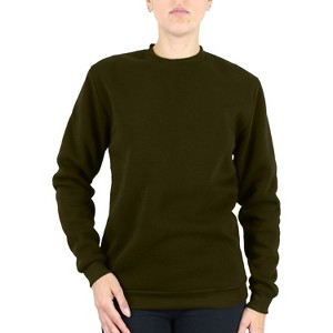 Galaxy By Harvic Women's Loose Fit Fleece-Lined Pullover Sweater - 1 of 2