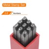 Unique Bargains High Tool Steel 0-9 Punch Number Stamp Set for Metal Wood 9 Pcs - 3 of 4