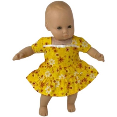 Sunshine Ruffles And Flowers For Warm Weather Dress For 15-16 Inch Cabbage Patch Kid Dolls