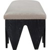 Meridian Furniture,Altair Velour Fur Fabric Bench - 4 of 4