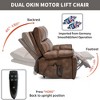 Dual Motor Infinite Position Large Power Lift Recliner Chair with Heat, 8-Point Massage, Hidden Cup Holders, and Medium-Firm Heavy-Duty Design - 4 of 4