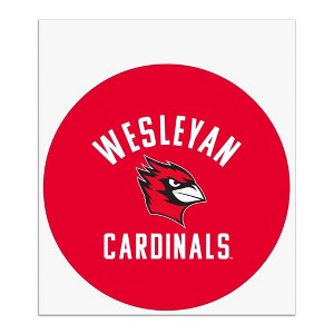 Wesleyan University Cardinals Logo Automotive Car Window Locker Circle Bumper Sticker - 1 of 4