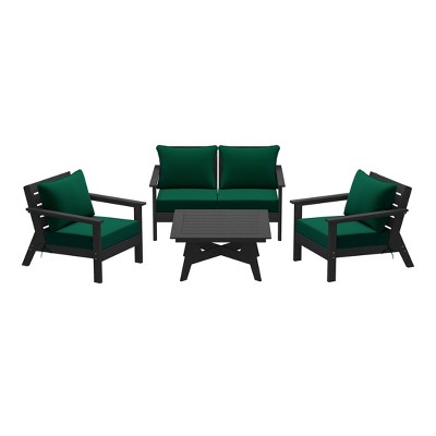 WestinTrends Avalon Outdoor 5-Piece Modular Sectional Patio Furniture Sofa Set
