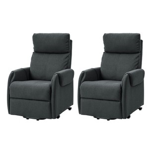 Set of 2 Miriam Upholstered Lift Assist Power Recliner Chair for Elderly| ART OF LIVING DESIGNS - 1 of 4